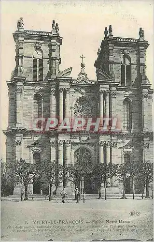 Ansichtskarte AK Vitry Le Francois Eglise Notre Dame