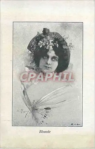 Cartes postales Blonde Femme