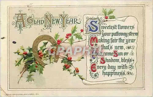 Cartes postales Aglad New Year Fer a cheval