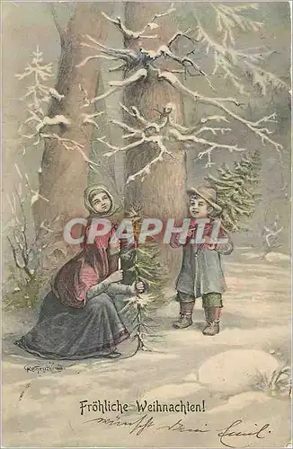 Cartes postales Frohliche Wieihnachten Enfants