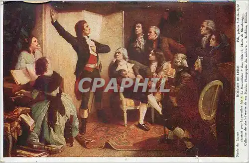 Cartes postales Musee de Louvre Rouget de Lisle La Marseillaise