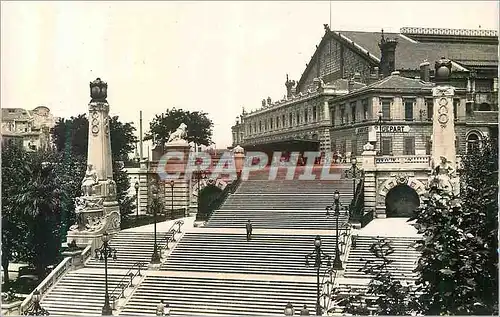 Cartes postales moderne Marseille Escalier Monumetal ce la Gare St Charles