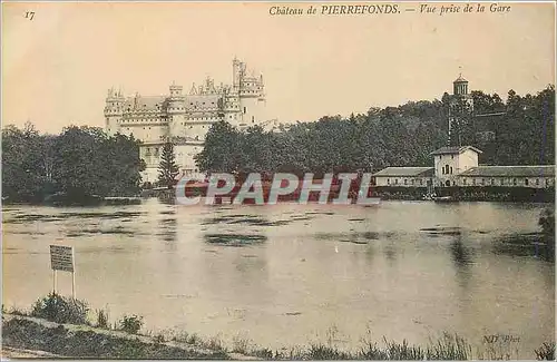 Ansichtskarte AK Chateau du Pierrefonds Vue Prise de la Gare