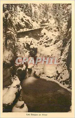 Ansichtskarte AK Gorges de la Diosaz Une Merveille de la Nature Servoz (alt 814 m) pres Chamonix Les Gorges en Hi