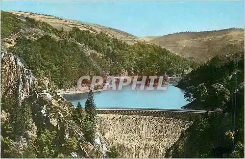 Moderne Karte Rochetaille (Loire) Le Barrage du Gouffre d'Enfer