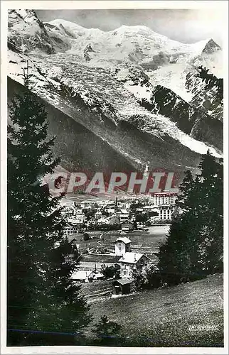 Cartes postales moderne Chamonix (Haute Savoie) et le Mont Blanc