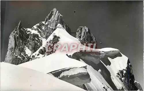 Cartes postales moderne Le Plus Haut Teleferique du Monde (Tele de l'Aiguille du Midi Alt 3842 m) Vue Generale