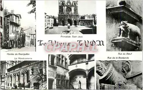 Moderne Karte Le Vieux Lyon Quelques Aspects Montee du Gourguillon Rue du b�uf Musee de Gadagne Primatide St J