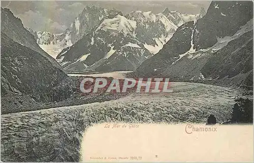 Cartes postales Chamonix La Mer de Glace