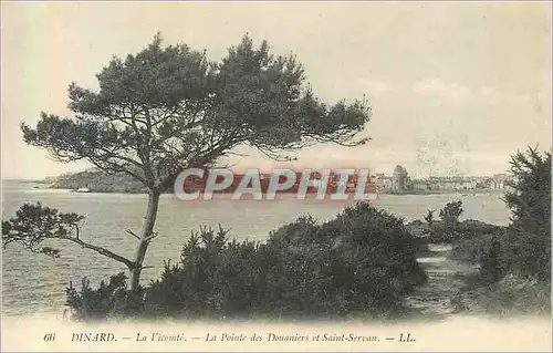 Cartes postales Dinard La Vicomte La Pointe des Douaniers et Saint Servan