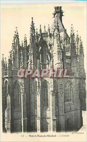 Cartes postales Mont Saint Michel L'Abside