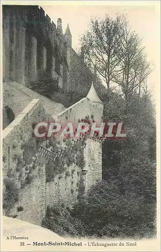 Cartes postales Mont Saint Michel L'Echauguette du Nord