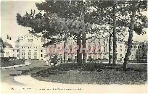 Cartes postales Cabourg Le Kursaal et le Grand Hotel