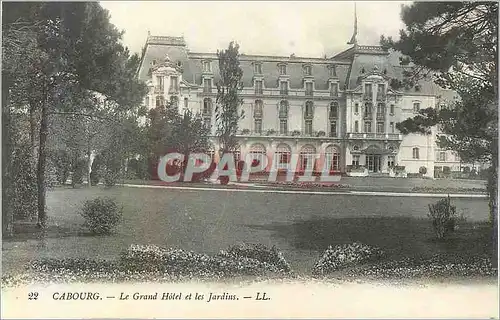 Cartes postales Cabourg Le Grand Hotel et les Jardin