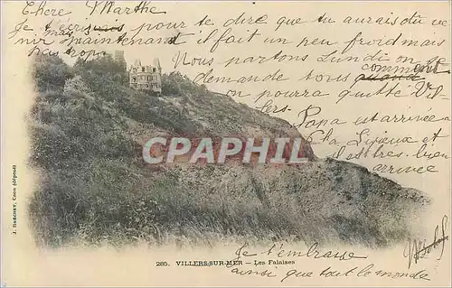 Cartes postales Villers sur Mer Les Falaises