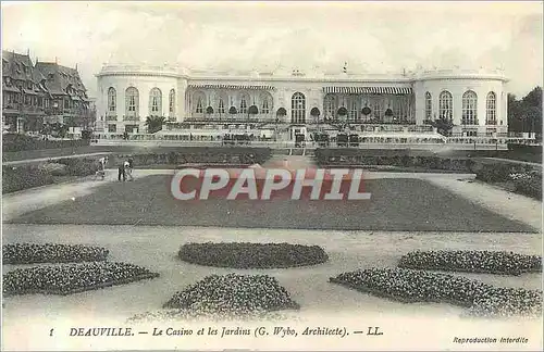 Ansichtskarte AK Deauville Le Casino et les Jardins (G Wybo Architecte)