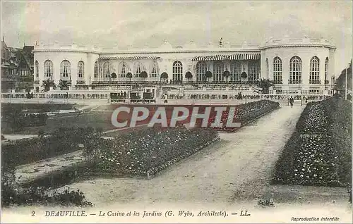 Ansichtskarte AK Deauville Le Casino et les Jardins (G Wybo Architecte)