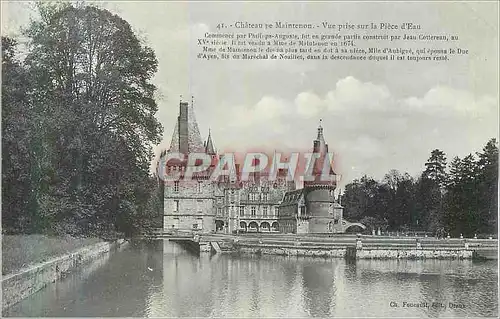 Ansichtskarte AK Chateau de Maintenon Vue Prise sur la Piece d'Eau