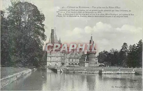 Cartes postales Chateau de Maintenon Vue Prise sur la Piece d'Eau