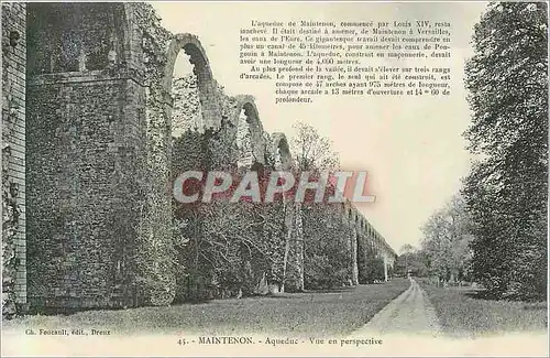 Cartes postales Maintenon Aqueduc Vue en Perspective