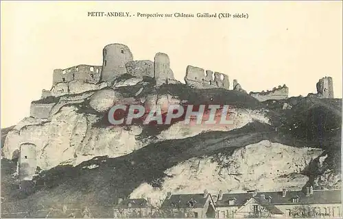 Cartes postales Petit Andely Perspective sur Chateau Gaillard (XIIe Siecle)