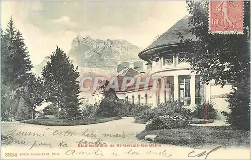 Cartes postales Etablissement de St Gervais les Bains