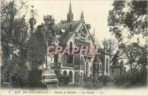 Cartes postales Env de Concarneau Manoir de Keriolet La Facade