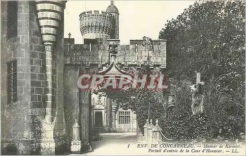 Cartes postales Env de Concarneau Manoir de Keriolet Portail d'Entree de la Cour d'Honneur