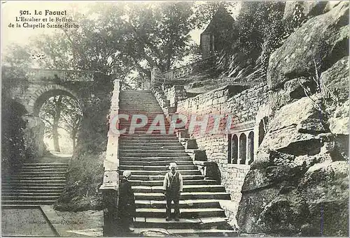 Cartes postales Le Faouet L'Escalier et le Beffroi de la Chapelle Sainte Barbe