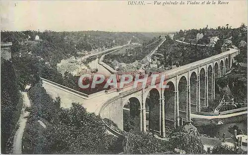 Cartes postales Dinan Vue Generale du Viaduc et de la Rance