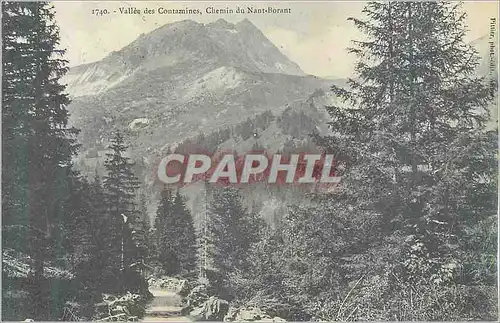 Cartes postales Vallee des Contamines Chemin du Nant Borant