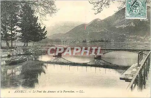 Cartes postales Annecy le Pont des Amours et le Parmelan