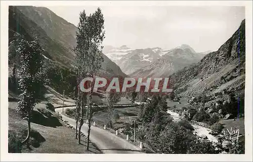 Moderne Karte Route de Gedre a Gavarnie