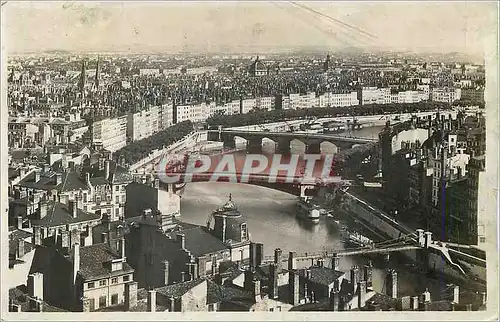 Cartes postales moderne Lyon Perspective des Ponts Sur La Saone