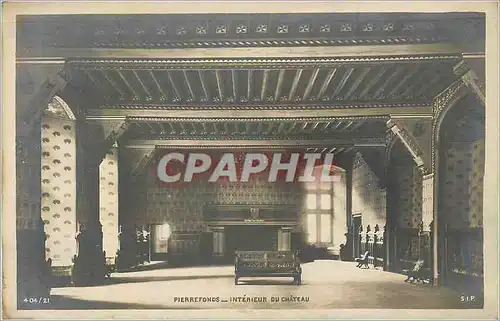 Cartes postales Pierrefonds Interieur du Chateau