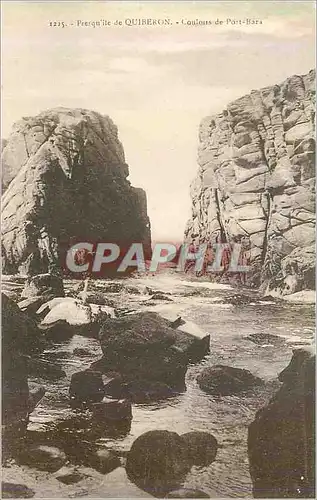 Cartes postales Presqu'ile de Quiberon Couloirs de Port Bara