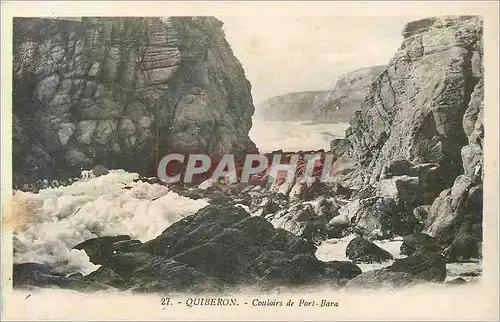 Cartes postales Quiberon Couloirs de Port Bara