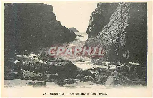 Cartes postales Quiberon Couloirs de Port Pigeon