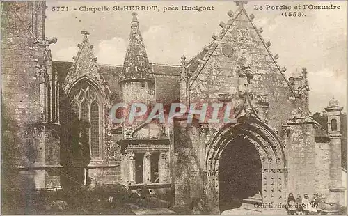 Ansichtskarte AK Chapelle St Herbot pres Huelgoat Le Porche et l'Ossuaire (1558)