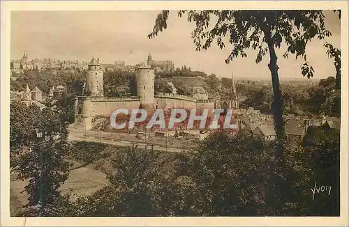 Cartes postales Fougeres (Ille et Vilaine) Bretagne La Douce France La Ville Haute et le Chateau