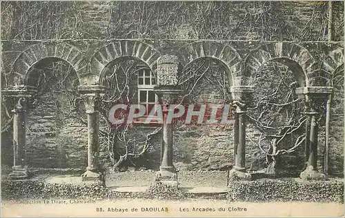 Cartes postales Abbaye de Daoulas Les Arcades du Cloitre
