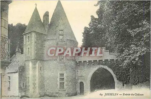 Cartes postales Josselin Entree du Chateau
