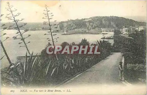 Cartes postales Nice Vue vers le Mont Boron