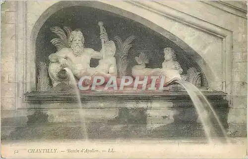 Cartes postales Chantilly Bassin d'Apollon