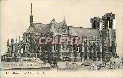 Cartes postales Reims la Cathedrale