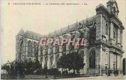 Ansichtskarte AK Chalons sur Marne La Cathedrale (Cote Septentrional)