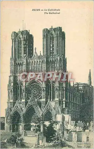 Cartes postales Reims La Cathedrale