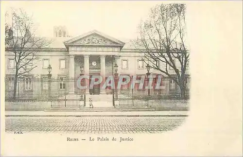 Cartes postales Reims Le Palais de Justice (carte 1900)