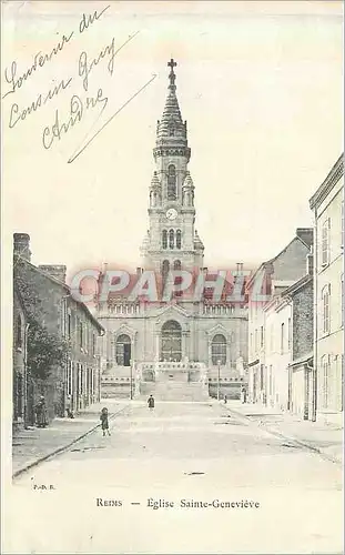 Cartes postales Reims Eglise Sainte Genevieve