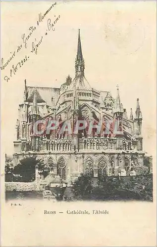 Cartes postales Reims Cathedrale l'Abside